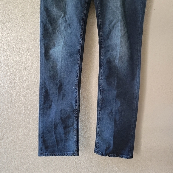 Nudie Jeans Dark Wash Organic Cotton Mens Slim Thin Finn Denim Jeans - Picture 4 of 16